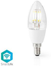 Nedis SmartLife LED vintage lampa | Wi-Fi | E14 | 400 lm | 5 W | Varm Vit | 2700 K | Glas | Android- / IOS | Ljus | 1 st.