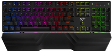 HAVIT HV-KB432L mekanisk gaming tastatur med RGB bagbelysning.
