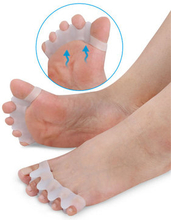 1 Pair Silicone Toe Gel Correction Relief Pain Separator Finger Pedicure Feet Care Guard Bunion
