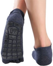 Men Non-slip Yoga Socks Fitness Toe Socks Breathable Low Calf Slipper Floor Socks