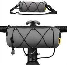 Bike Handlebar Bag 2.4L Bicycle Front Bag Top Tube Pouch Fram Storage Bag Roll Phone Holder with Sho