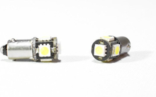 Lampor LED Ba9s 5st SMD-Dioder Canbus - Blå