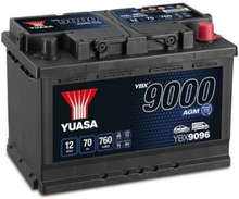 Yuasa AGM YBX9096 12V 70Ah 760A Start Stopp Plus BilBatteri