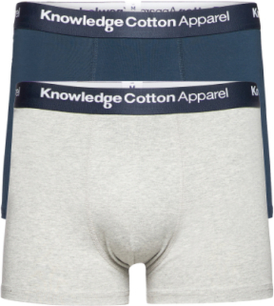 2-Pack Underwear - Gots/Vegan Boxershorts Multi/patterned Knowledge Cotton Apparel