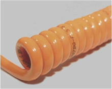 BKL Electronic 1506102 Spiralkabel H05BQ-F 1200 mm / 4800 mm 4 G 0.75 mm² Orange 1 stk