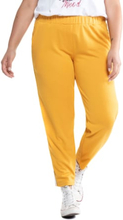 Große Größen Sweatpants Damen (Größe 48, curry) | Studio Untold Stoffhosen Viskose/Polyester/Elasthan
