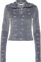 Mona Top Tops Sweatshirts & Hoodies Sweatshirts Grey ROTATE Birger Christensen