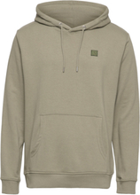 Basic Organic Hood Tops Sweatshirts & Hoodies Hoodies Green Clean Cut Copenhagen