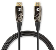 Nedis Aktiva optiska High Speed --HDMI kabel med Ethernet | HDMI- Kontakt | HDMI- Kontakt | 4K@60Hz | 18 Gbps | 15.0 m | Rund | PVC | Svart | Presentbox