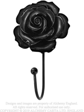 Väggkrok: Black Rose Hanger / Tie Back