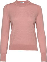 Merino R-Neck Sweater Pullover Rosa Filippa K*Betinget Tilbud
