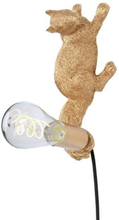 PUFF-Vägglampa Squirrel Resin L26cm Gold Globen Lighting | designad av Tess Palm