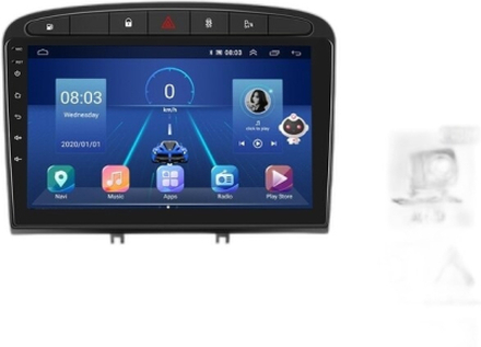 2din Bilradio för Peugeot 408 2013 - Android Multimedia, GPS Navigation, WIFI & Trådlös Carplay.