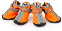 HCPET A1703 Halkfria, slitstarka skor för valpfötter, storlek: nummer 5 (vattentät orange)