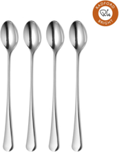 Radford Bright Long Handled Spoon, Set Of 4 Home Tableware Cutlery Cutlery Set Silver Robert Welch
