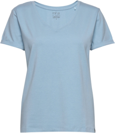 Adele Tee T-shirts & Tops Short-sleeved Blå Minus*Betinget Tilbud
