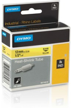Dymo Tape Rhinopro Heat Shrink 12mm Sort/gul