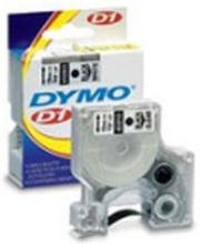 Dymo Tape D1 12mm Röd/hvid