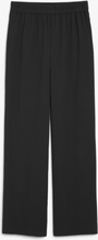 High waist straight leg trousers - Black