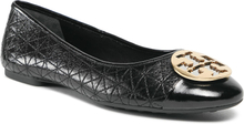Ballerinaskor Tory Burch Claire Quilted Ballet 150824 Perfect Black / Silver / Gold 001