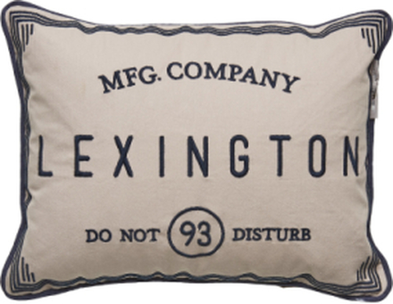 Hotel Do Not Disturb Sham Home Textiles Cushions & Blankets Cushions Beige Lexington Home*Betinget Tilbud