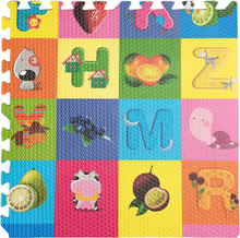 Tappeto puzzle 60x60 4 pezzi per bambini palestra da interno Frutta