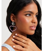 Pieces - Örhängen - Prism Pink Yingyang - Pcjinge Earrings D2D - Smycken - Earrings