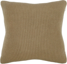 Cushion Knitted Lines Home Textiles Cushions & Blankets Cushion Covers Grønn Present Time*Betinget Tilbud