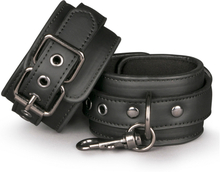 Easytoys Black Leather Handcuffs