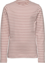 T-Shirt Ls - Yd Stripe Tops T-shirts Long-sleeved T-shirts Pink En Fant