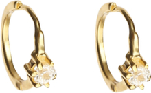 Mini Princess Hoop Earrings Gold Accessories Jewellery Earrings Hoops Gull Syster P*Betinget Tilbud