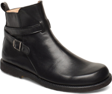Booties - Flat Shoes Boots Ankle Boots Ankle Boots Flat Heel Black ANGULUS