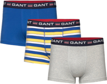 Gant Retro Shield Stripe Trunk 3-P Boksershorts Blå GANT*Betinget Tilbud