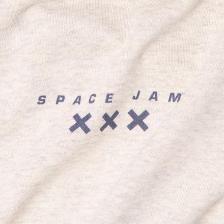 Space Jam Crosses Women's Cropped Hoodie - Ecru Marl - M - ecru marl