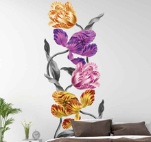 Bloemen stickers Elegante kleurrijke tulpen