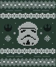 Star Wars Stormtrooper Knit Christmas Hoodie - Forest Green - XL - Forest Green