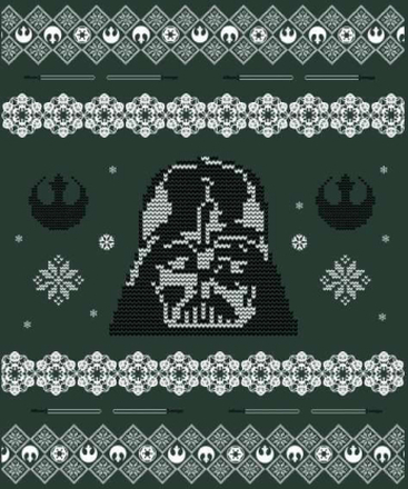 Star Wars Darth Vader Knit Christmas Hoodie - Forest Green - XL