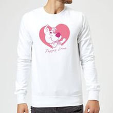 Scooby Doo Puppy Love Sweatshirt - White - S - White