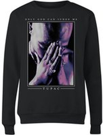 Tupac Only God Can Judge Me Women's Sweatshirt - Black - XL