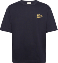Gant Usa T-Shirt T-shirts Short-sleeved Marineblå GANT*Betinget Tilbud
