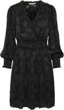 Cryana Dress - Zally Fit Kort Kjole Black Cream