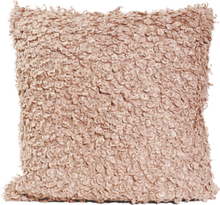 Curly Lamb Fake Fur C/C 50X50 Home Textiles Cushions & Blankets Cushion Covers Rosa Ceannis*Betinget Tilbud
