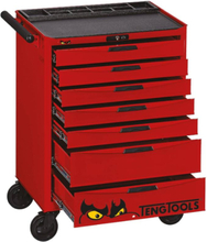 Teng Tools Verktygsvagn TCMME11A EVA med 7 lådor och 333 verktyg, röd