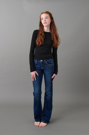 Gina Tricot - Chunky low flare jeans - wide jeans - Blue - 140 - Female