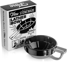 Fine Accoutrements Porcelain Shaving Bowl Black/Grey