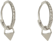 Mini C Hoops Silver Accessories Jewellery Earrings Hoops Sølv Syster P*Betinget Tilbud