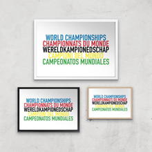 PBK World Championships Giclee Art Print - A4 - Print Only