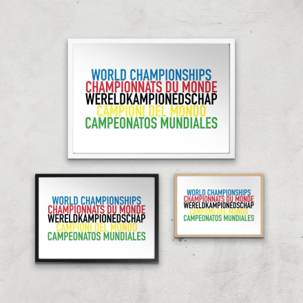 PBK World Championships Giclee Art Print - A2 - White Frame