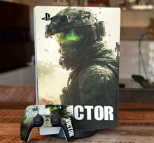 Aangepaste oorlogsschutter PS5 sticker