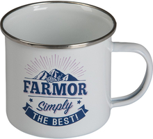 Emaljmugg, No. 1 Farmor Simply the Best